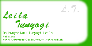 leila tunyogi business card